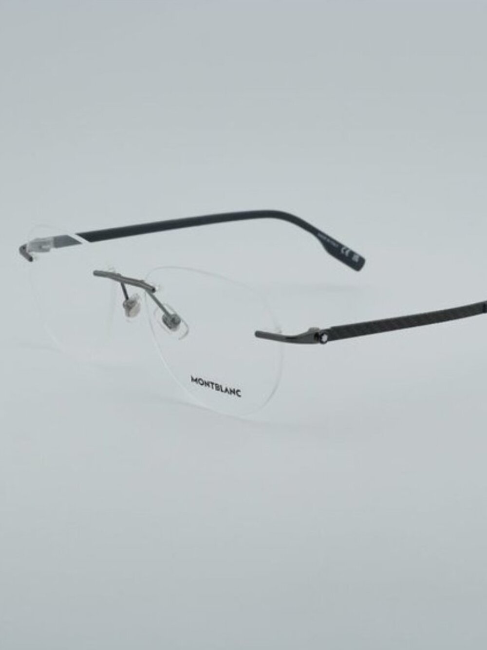 Montblanc MB0186O 003 Eyeglasses Silver 56mm Round Frame